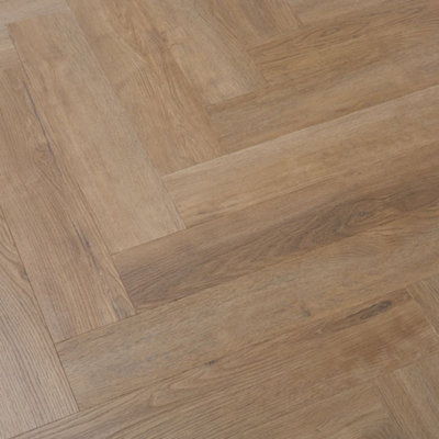 Endura Commercial LVT Natural Timber Herringbone - 553.5 x 106.7 x 3mm