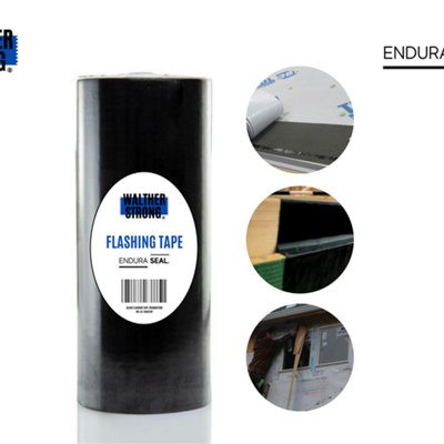 Endura Seal Non-Butyl Flashing Tape. Air Tight. Damp Proof. 25 year Guarenteed bond 100mm x 20mtr Price Comparisons | Compare The Build