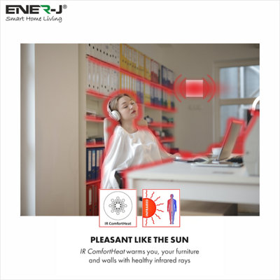 Ener-J 350W Infrared Heating Panel 60x60cm with WiFi Thermostat