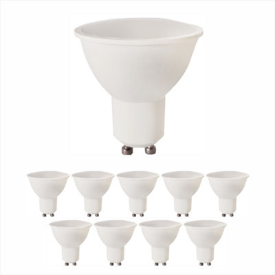 Ener J LED GU10 Bulbs 7W Dimmable 500Lm 4000K Cool White Pack of 10