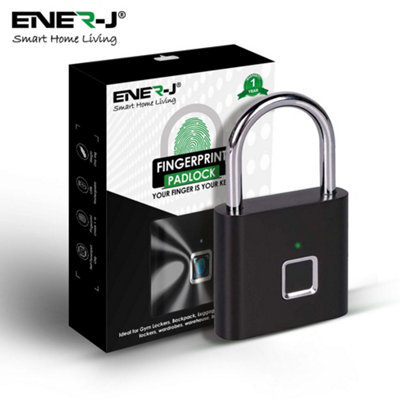 ENER-J SHA5304 Smart Fingerprint Padlock Waterproof Padlocks & Luggage Lock