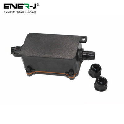 ENER-J SHA5305 High Quality Smart Wifi Weatherproof Outdoor Relay Switch Black