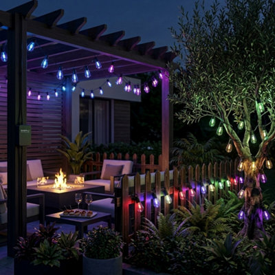Ener J Solar RGB Meteor Shower String Lights 10 Metres Multicolour
