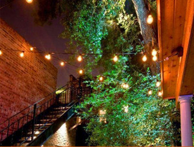 Ener-J T355 Solar G40 LED String Lights 25 Bulbs Plus 2 Spare IP65 ...
