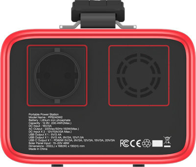 Energizer 230Wh Portable Power Station in Black with 150W AC and 60W USB-C