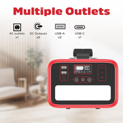 Energizer 230Wh Portable Power Station in Black with 150W AC and 60W USB-C