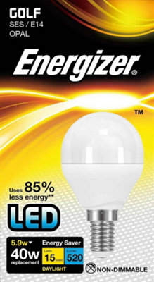 Energizer 4.2w E14 Opal LED Golfball 6500k - Daylight