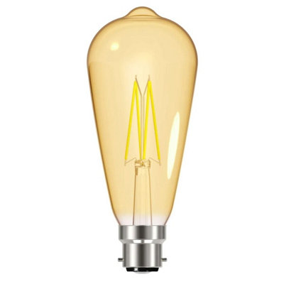 Energizer 4w BC ST64 LED Gold Filament 2200k - Extra Warm White