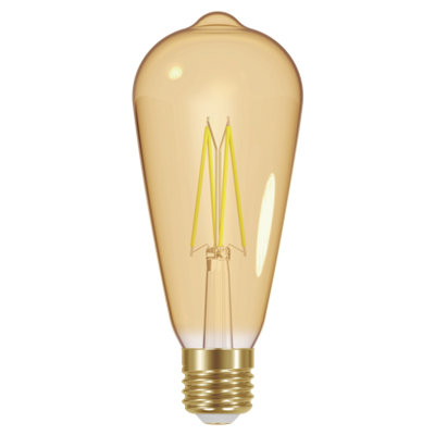 Energizer 4w E27 ST64 LED gold filament 2200k - Extra Warm White