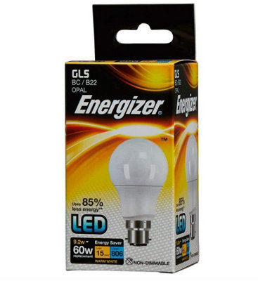 Energizer 8.2w BC 2700k Frosted GLS LED Light Bulb - Extra Warm White