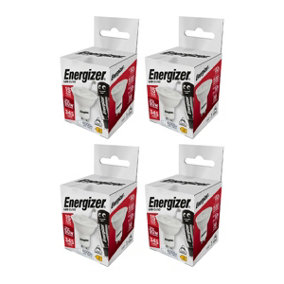 Energizer LED GU10 Dimmable Bulb, Cool White 375 lm 4.6W (Pack of 4)