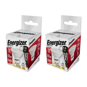 Energizer LED GU10 Dimmable Bulb, Warm White 375 lm 4.6W (Pack of 2)