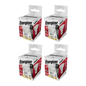 Energizer LED GU10 Dimmable Bulb, Warm White 375 lm 4.6W (Pack of 4)