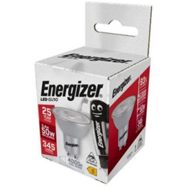 Energizer LED GU10 HIGHTECH Non-Dimmable Bulb, Cool White 370 lm 5W (Pack of 4)