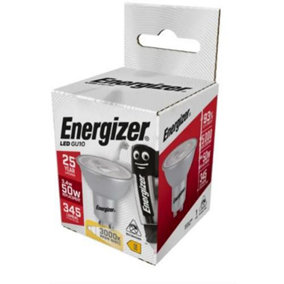 Energizer LED GU10 HIGHTECH Non-Dimmable Bulb, Warm White 350 lm 5W (Pack of 2)
