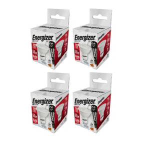 Energizer LED GU10 Non-Dimmable Bulb, Cool White 345 lm 4.2W (Pack of 4)