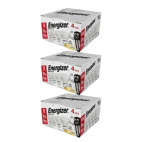 Energizer LED GU10 Spotlight Bulb 4.2W (50W Replacement) - Pack of 12 LED Bulbs (Warm White, 50W Equivalent Dimmable)