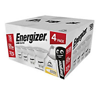 Energizer LED GU10 Spotlight Bulb 4.2W (50W Replacement) - Pack of 4 LED Bulbs (Warm White, 50W Equivalent Dimmable)
