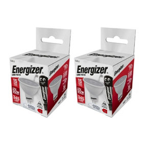 Energizer LED GU5.3 (MR16) Non-Dimmable Bulb, Cool White 345 lm 4.5W (Pack of 2)