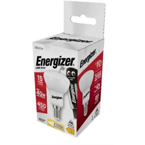 Energizer LED SES (E14) HIGHTECH Reflector R50 Bulb, Warm White 430 lm 6W (Pack of 2)
