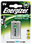 ENERGIZER - NiMH Rechargeable 9V PP3 Battery 175mAh Single Pack