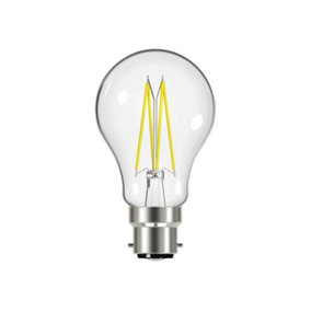 Energizer S12864 LED BC (B22) GLS Filament Non-Dimmable Bulb, Warm White 806 lm 6.7W ENGS12864