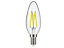 Energizer S12867 LED SES (E14) Candle Filament Non-Dimmable Bulb, Warm White 250 lm 2.3W ENGS12867