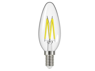 Energizer S12867 LED SES (E14) Candle Filament Non-Dimmable Bulb, Warm White 250 lm 2.3W ENGS12867