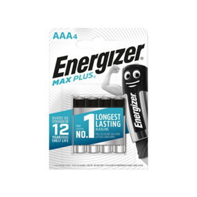 Energizer S13459 MAX PLUS AAA Alkaline Batteries (Pack 4) ENGMAXPAAA4