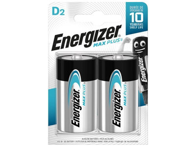 Energizer S13462 MAX PLUS D Alkaline Batteries (Pack 2) ENGMAXPD2