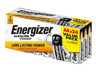 Energizer S18552 AA Cell Alkaline Power Batteries (Pack 24) ENGPOWAA24