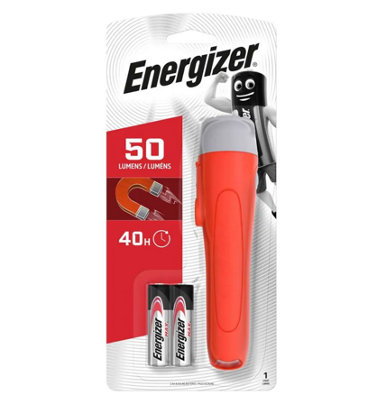 Energizer S5515 LP09471 Magnetic Torch + 2x AA Batteries