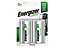 Energizer S639 Recharge Power Plus D Cell Batteries RD2500 mAh (Pack 2) ENGRCD2500
