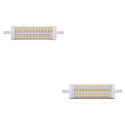 Energy Efficient 2 Pack of 13W Dimmable R7S LED Light Bulbs - 3000K Warm White Glow