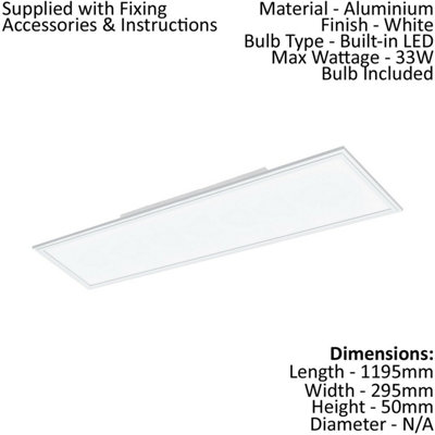 Energy Efficient 2 Pack Slim LED Wall and Ceiling Lights 33W 4000K