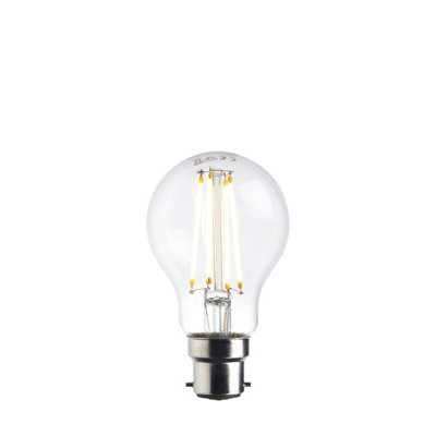 Energy Efficient Dimmable 7W B22 GLS LED Light Bulb - Warm White 2700K for Home Use