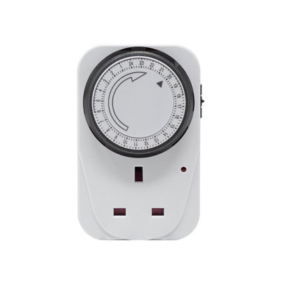 Energy-Saving Plug-In Timer Switch 24-Hour 15-Minute Segment Control ...