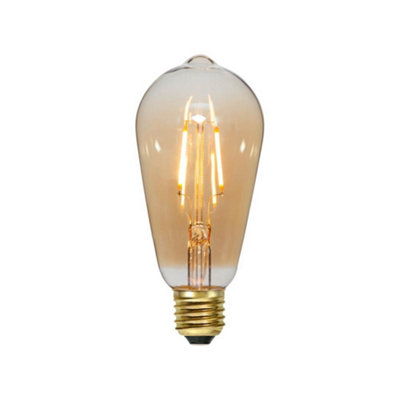 ENERJ 8.5W Smart WiFi Filament Lamp, LED Light Bulb ST64, CCT Changing & Dimmable Amber Glass ST64 LED Lamp