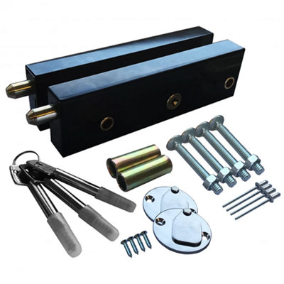 Enfield Style Schlosser Garage Door Bolts - Heavy-Duty Locking Security - Internal Use - Pair