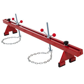 Engine hoist support bar partially assembled, up to 500kg - red
