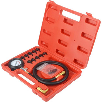 Engine Oil Pressure Test Tester Set Kit Low Oil Warning Devices Car Van ...