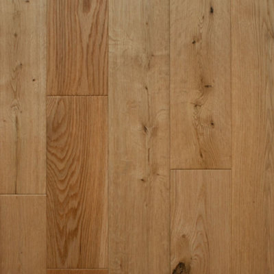 Engineered Flooring, Brushed Oak, 18/5mm x 125mm x RL, Brushed & Lacquered