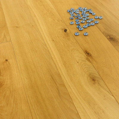 Engineered flooring, Smooth Oak, 18/5mm x 125mm x RL, Smooth Satin Lacquered