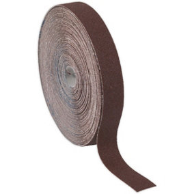 Engineers Brown Emery Roll - 25mm x 50m - Rust Removal & Polishing - 80 Grit