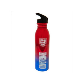 England FA Crest Stainless Steel Water Bottle Red/Blue (One Size)