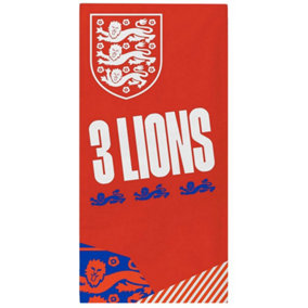 England FA Crest Towel Red/White (140cm x 70cm)