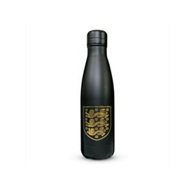 England FA Stainless Steel Thermal Water Bottle Black/Gold (One Size)