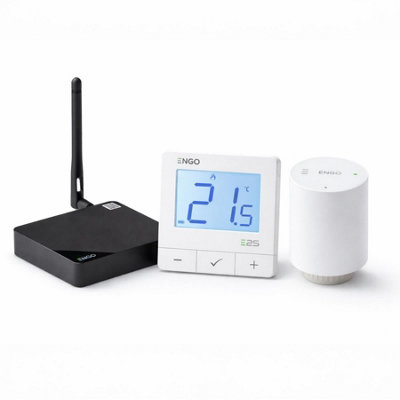 ENGO E25 Smart Thermostat Starter Pack Zigbee Radiator Control White