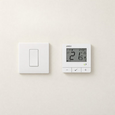 ENGO E7-RFW Wireless Programmable Thermostat White