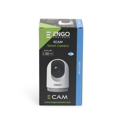Engo White Ecam Indoor Security Camera With Wifi - 360 - Motion